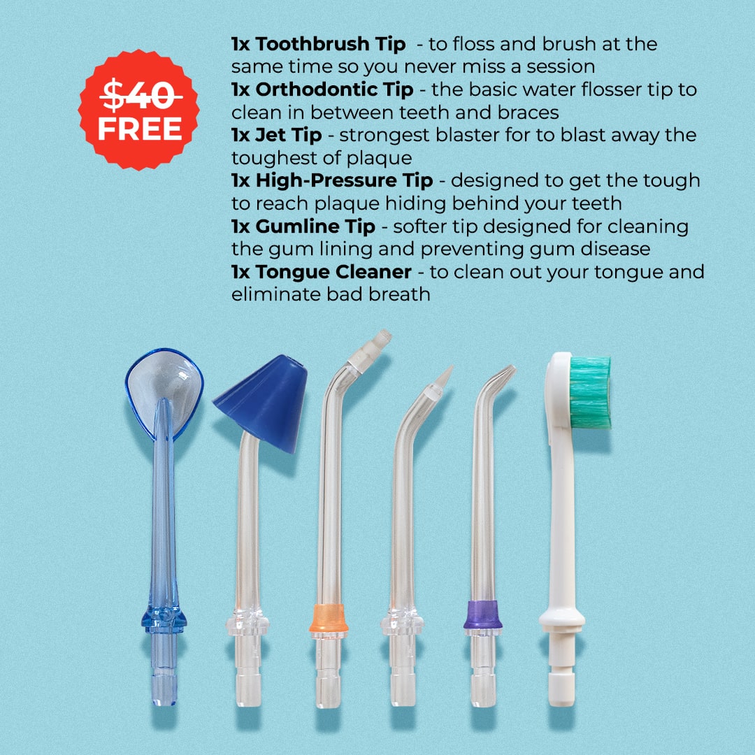 PUURSMILE WATER FLOSSER - 55% OFF NEW YEAR SALE + 4 FREE GIFTS (WORTH $150)