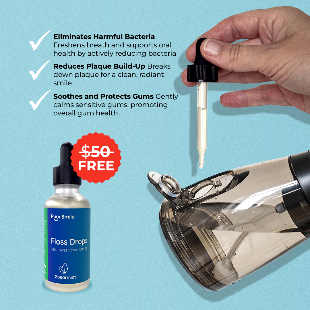 PUURSMILE WATER FLOSSER - 55% OFF NEW YEAR SALE + 4 FREE GIFTS (WORTH $150)