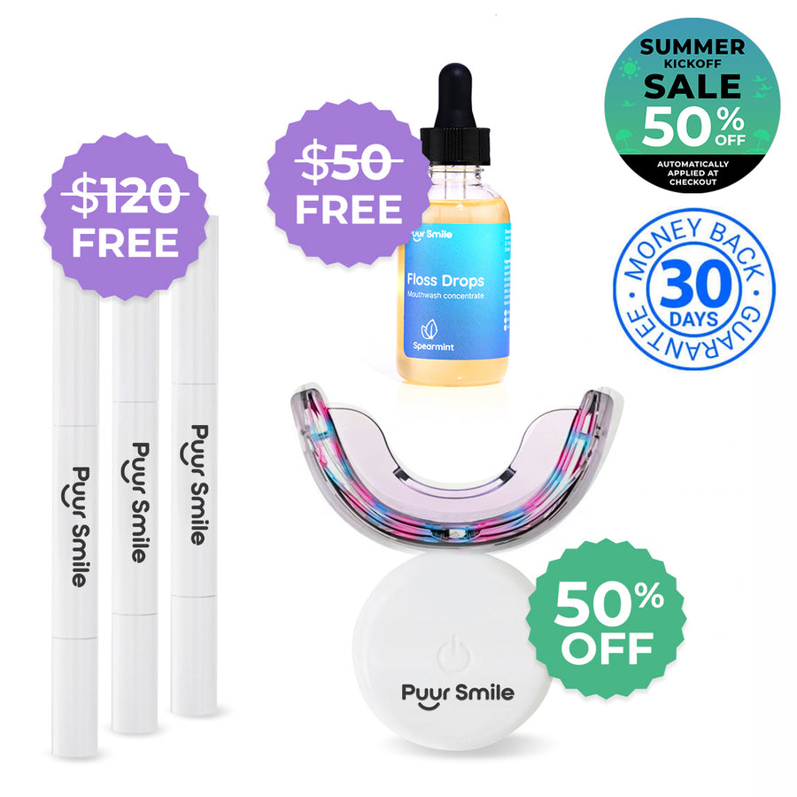 PUURSMILE TEETH WHITENING KIT - 50% OFF SUMMER KICKOFF SALE