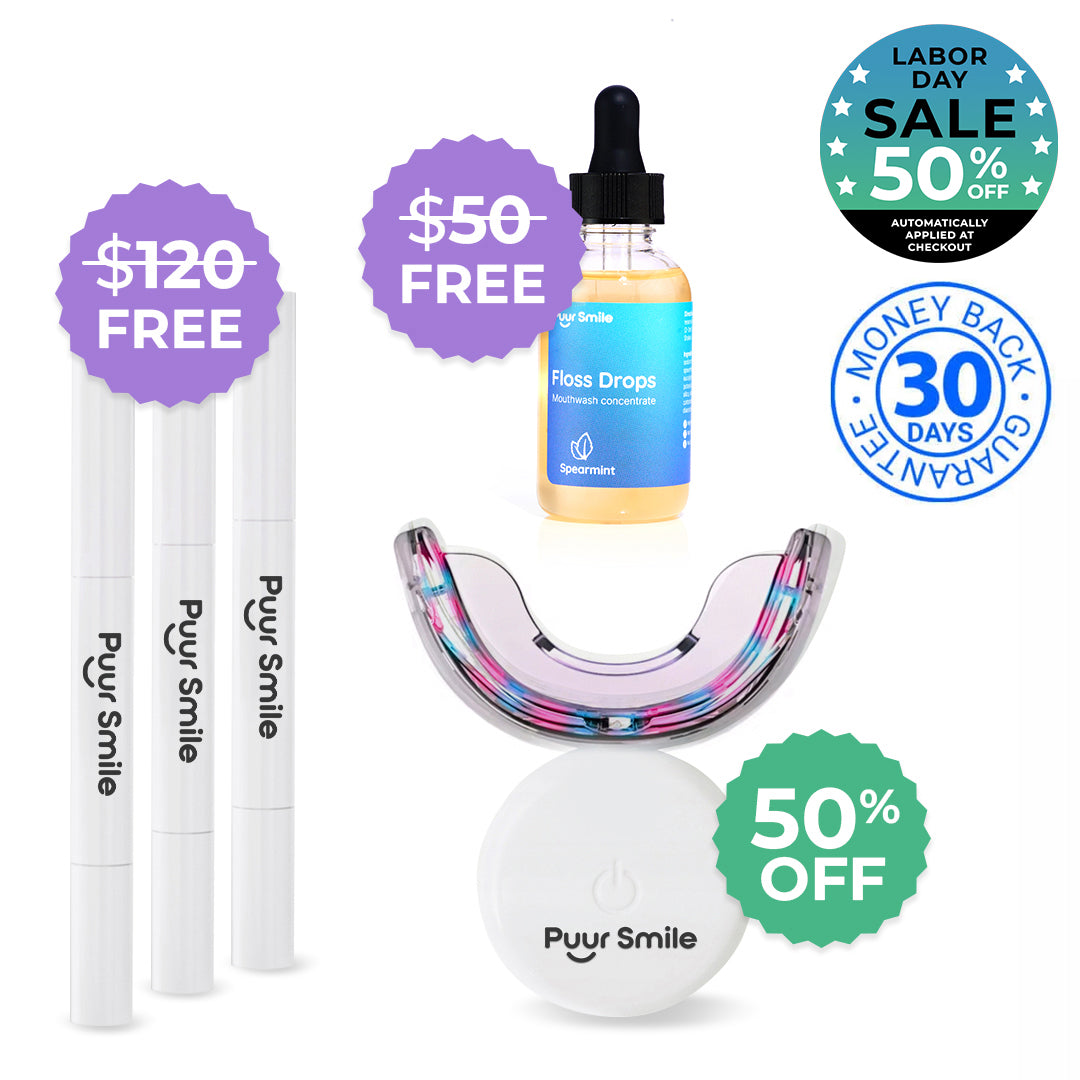 PUURSMILE TEETH WHITENING KIT - 50% OFF LABOR DAY SALE