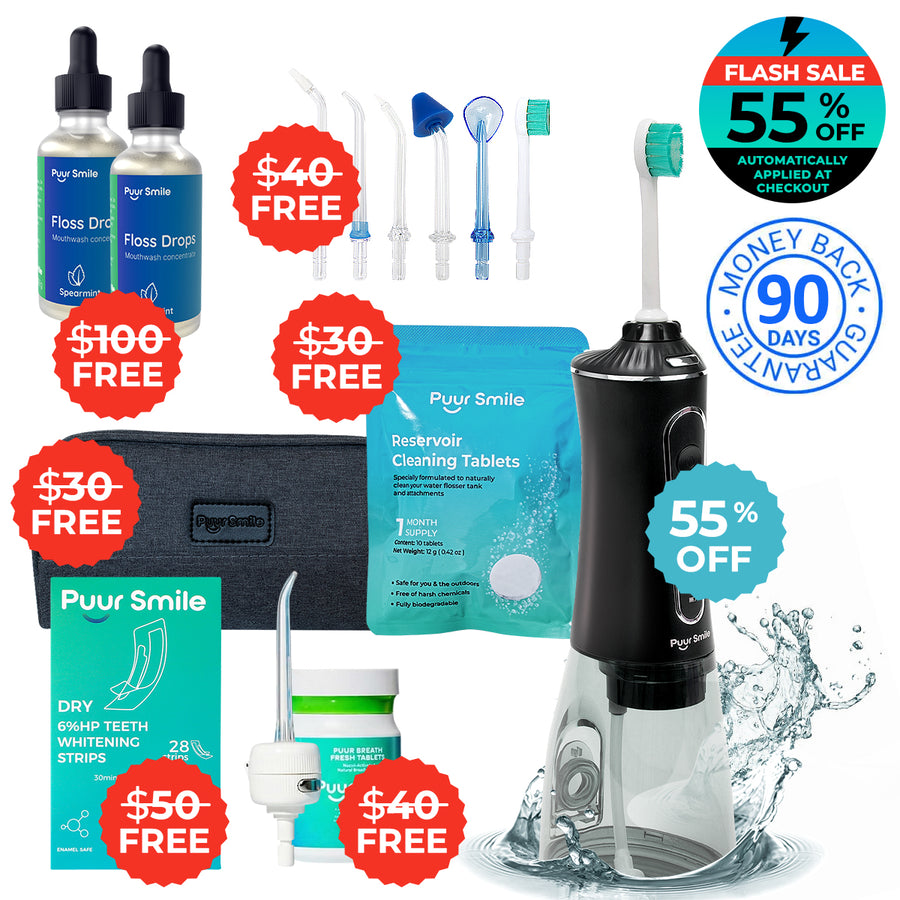 PUURSMILE WATER FLOSSER - 55% OFF SPRING CLEARANCE SALE + 7 FREE GIFTS (WORTH $290)
