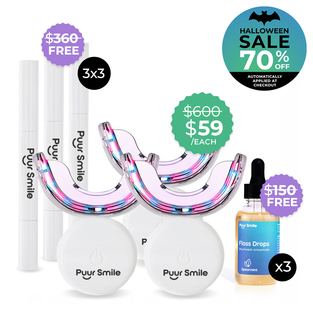 PUURSMILE TEETH WHITENING KIT - 60% OFF HALLOWEEN SALE