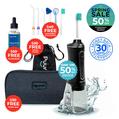 PUURSMILE WATER FLOSSER - 50% OFF SPRING SALE + 4 FREE GIFTS (WORTH $140)