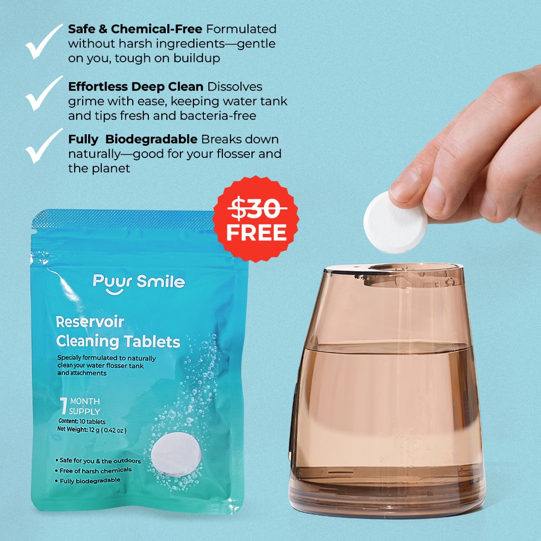 PUURSMILE WATER FLOSSER - 55% OFF NEW YEAR SALE + 4 FREE GIFTS (WORTH $150)