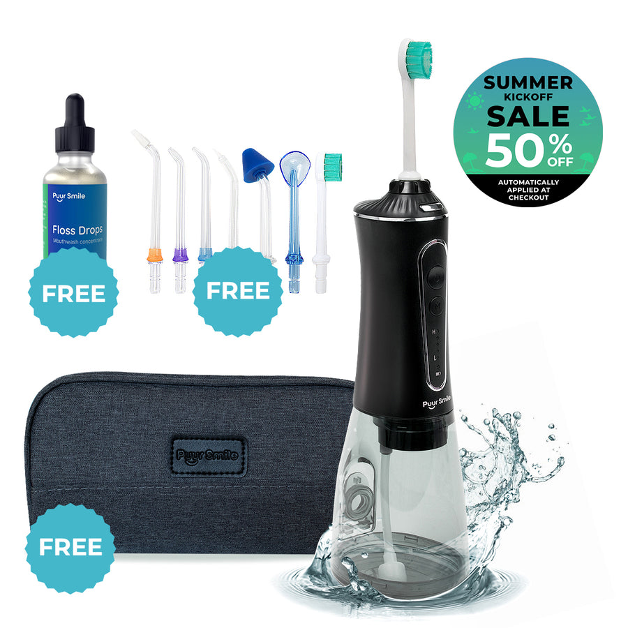 PUURSMILE WATER FLOSSER - 50% OFF SUMMER KICKOFF SALE + 3 FREE GIFTS (WORTH $120)