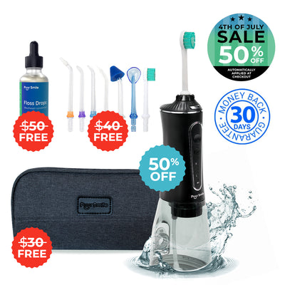 PUURSMILE WATER FLOSSER - 50% OFF 4TH OF JULY SALE + 3 FREE GIFTS (WORTH $120)