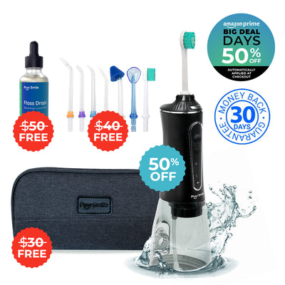 PUURSMILE WATER FLOSSER - 50% OFF AMAZON PRIME DAY SALE + 3 FREE GIFTS (WORTH $120)
