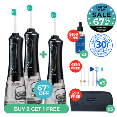 PUURSMILE WATER FLOSSER - 50% OFF LABOR DAY SALE + 3 FREE GIFTS (WORTH $120)