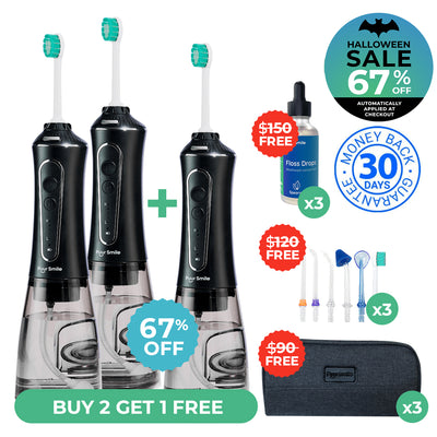 PUURSMILE WATER FLOSSER - Up to 70% OFF HALLOWEEN SALE + 3 FREE GIFTS (WORTH $120)