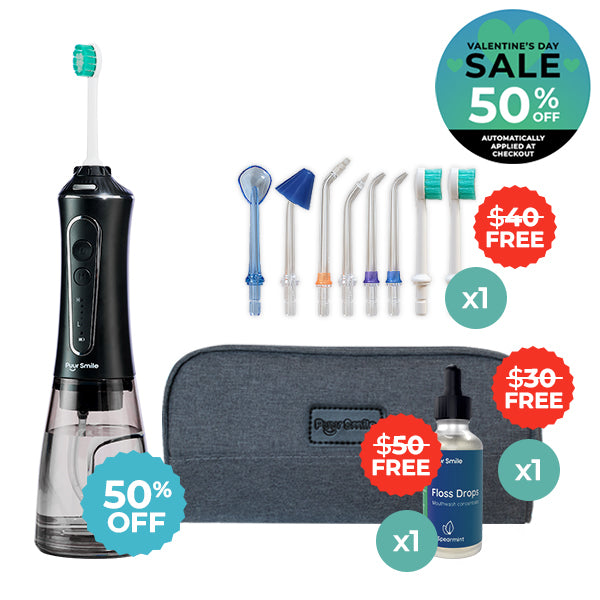 PUURSMILE WATER FLOSSER - 50% OFF VALENTINE'S DAY SALE + 3 FREE GIFTS (WORTH $120)