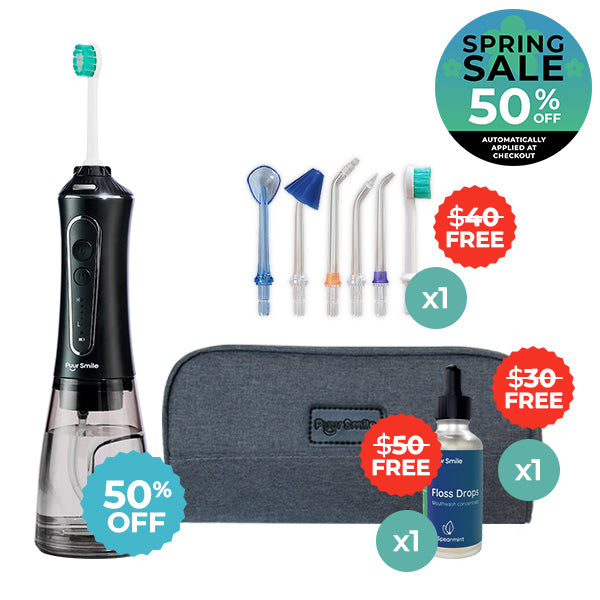 PUURSMILE WATER FLOSSER - 50% OFF SPRING SALE + 3 FREE GIFTS (WORTH $120)