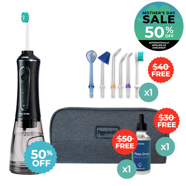 PUURSMILE WATER FLOSSER - 50% OFF MOTHER'S DAY SALE + 3 FREE GIFTS (WORTH $120)