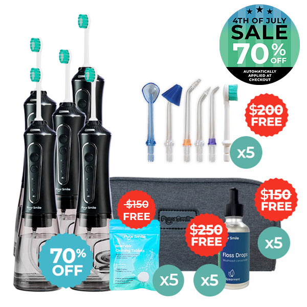 PUURSMILE WATER FLOSSER - 50% OFF 4TH OF JULY SALE + 3 FREE GIFTS (WORTH $120)