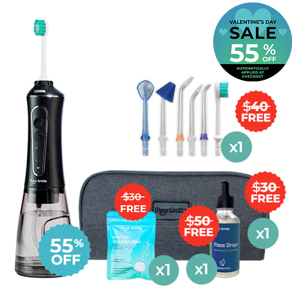 PUURSMILE WATER FLOSSER - 55% OFF VALENTINE'S DAY SALE + 4 FREE GIFTS (WORTH $150)