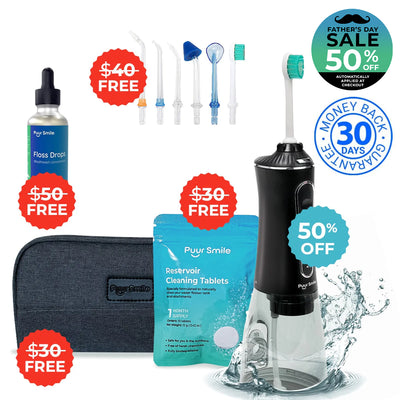 PUURSMILE WATER FLOSSER - 50% OFF FATHER'S DAY SALE + 4 FREE GIFTS (WORTH $150)
