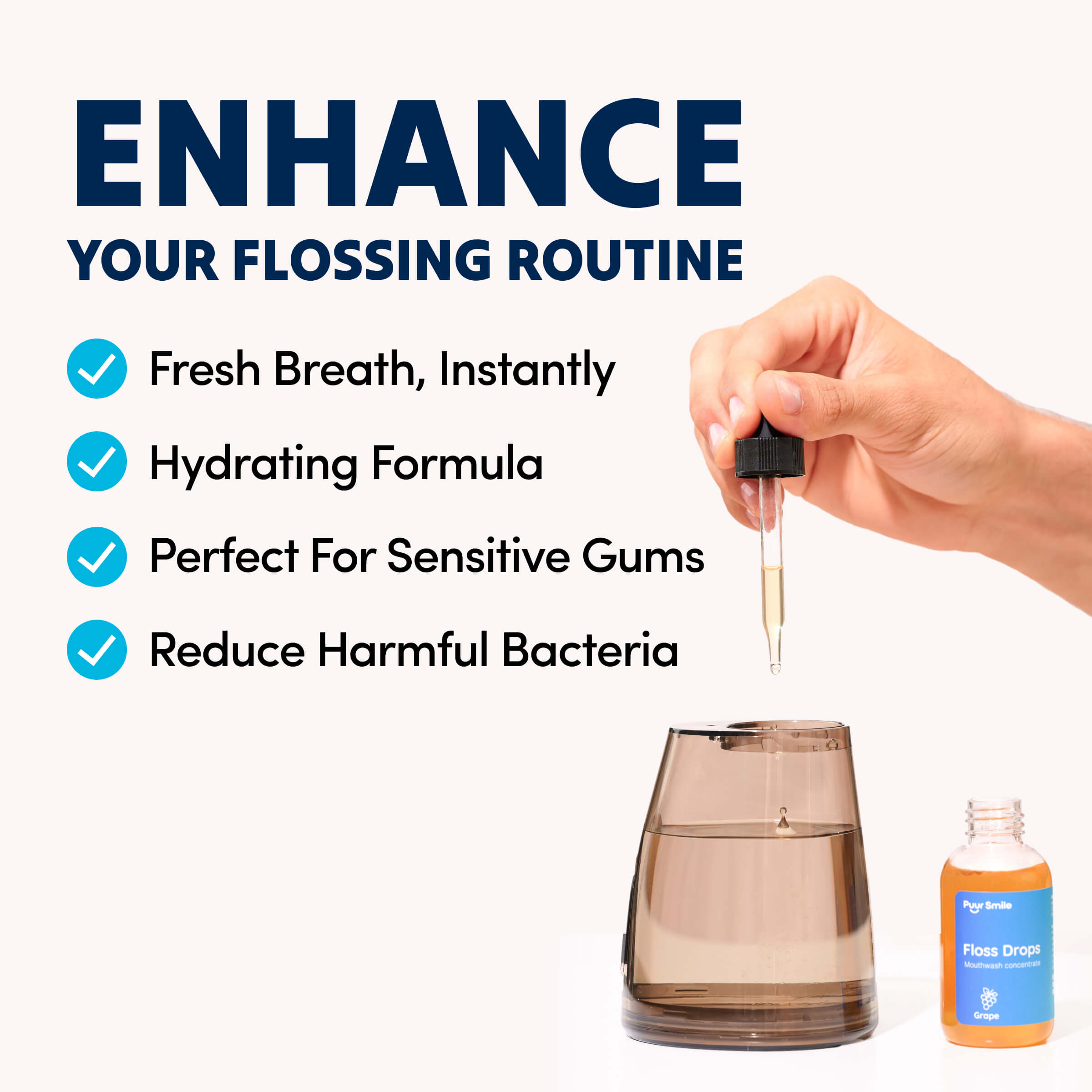 PuurSmile Floss Drops – Spearmint Concentrate