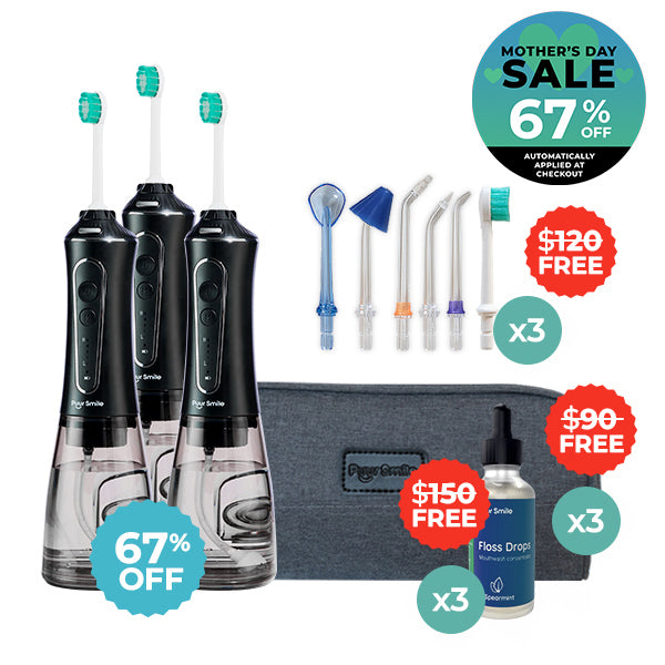 PUURSMILE WATER FLOSSER - 50% OFF MOTHER'S DAY SALE + 3 FREE GIFTS (WORTH $120)