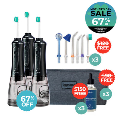 PUURSMILE WATER FLOSSER - 50% OFF MOTHER'S DAY SALE + 3 FREE GIFTS (WORTH $120)