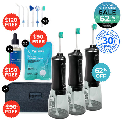PUURSMILE WATER FLOSSER - 55% OFF END OF SUMMER SALE + 4 FREE GIFTS (WORTH $150)