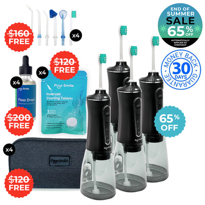 PUURSMILE WATER FLOSSER - 55% OFF END OF SUMMER SALE + 4 FREE GIFTS (WORTH $150)