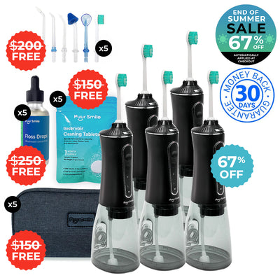 PUURSMILE WATER FLOSSER - 55% OFF END OF SUMMER SALE + 4 FREE GIFTS (WORTH $150)