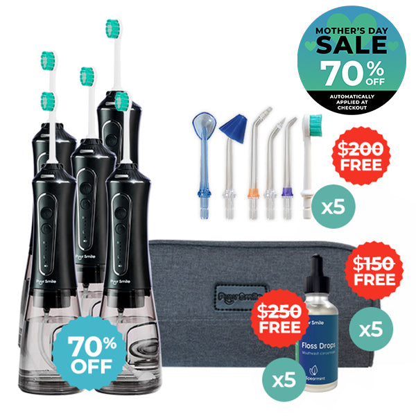 PUURSMILE WATER FLOSSER - 50% OFF MOTHER'S DAY SALE + 3 FREE GIFTS (WORTH $120)